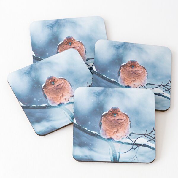 Item preview, Mourning Dove in Snow designed and sold by Paw-Living.