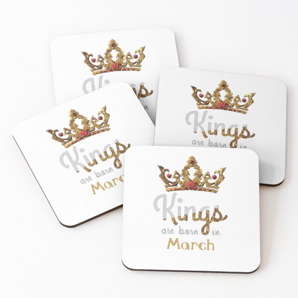 Item preview, kings are born in March designed and sold by zurckoov.