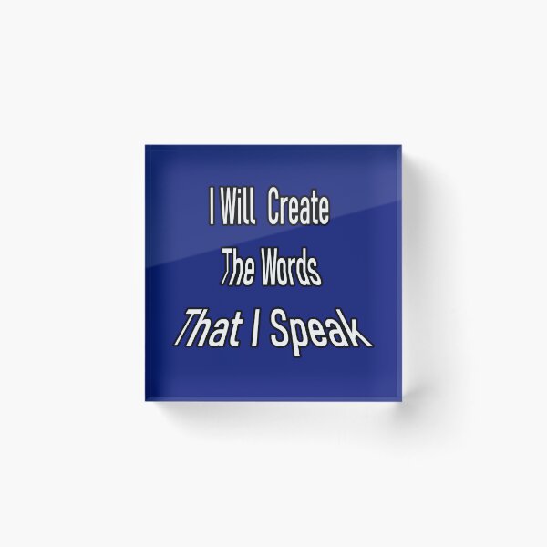 Item preview, I Will Create The Words That I Speak designed and sold by KATKattalestv.