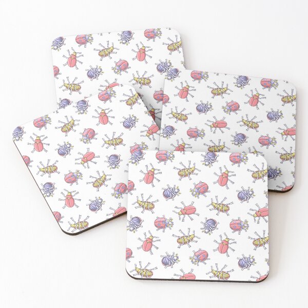 Item preview, Beetles Illustration Pattern designed and sold by taylorcustom.