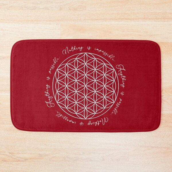 Item preview, Nothing is impossible with the Flower of Life (Cherry Red) designed and sold by squishyrainbow.