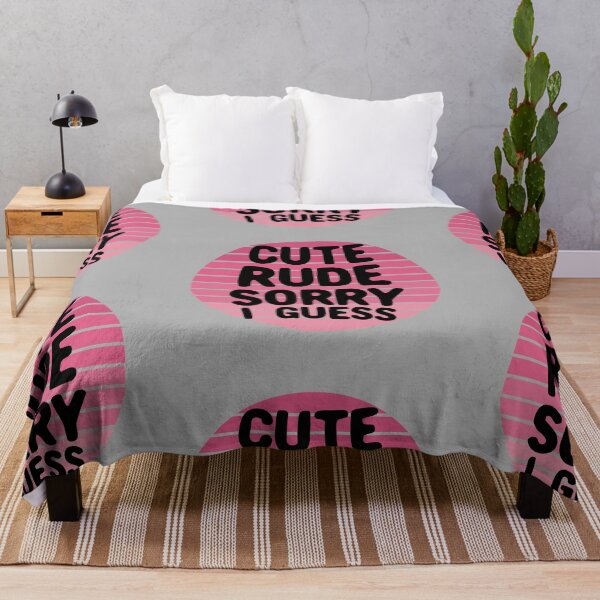 Item preview, Cute, Rude, Sorry, I Guess - Pink designed and sold by Chubuter.