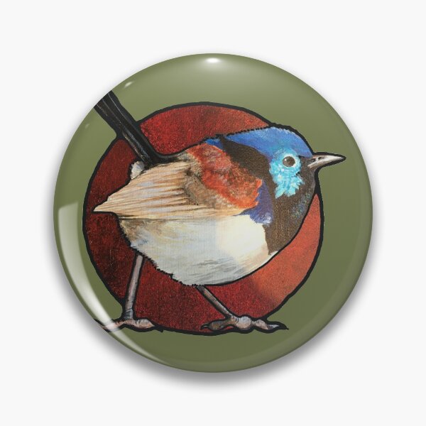 Item preview, Variegated Fairy Wren Friend (with Red Aura) designed and sold by Angrysheepie.