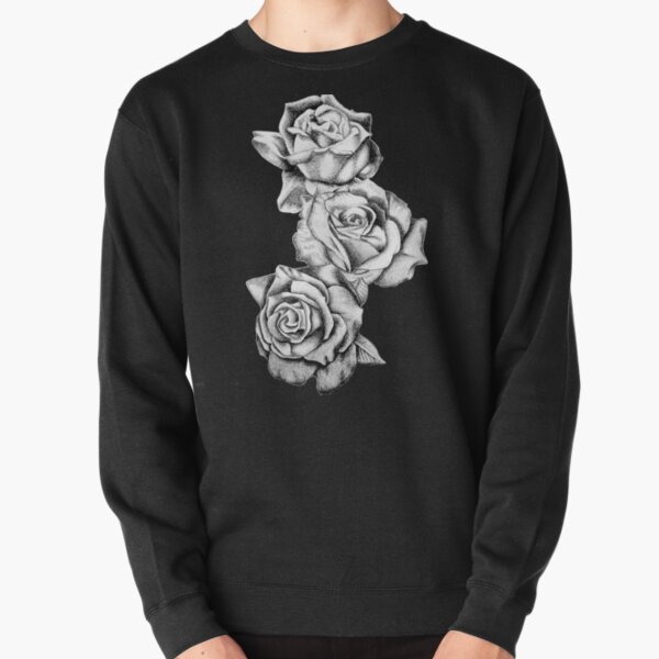 white rose sweatshirt