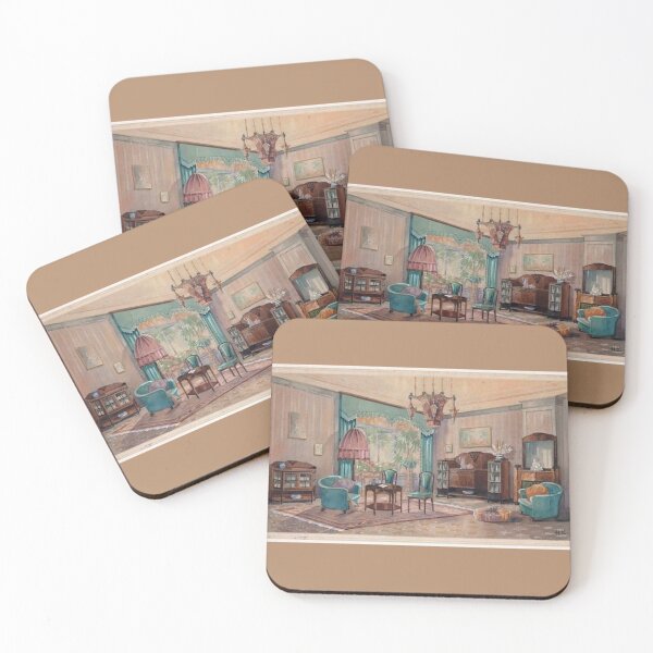 Item preview, Classic Watercolor Prints - European Interior Sitting Room designed and sold by dubcee.