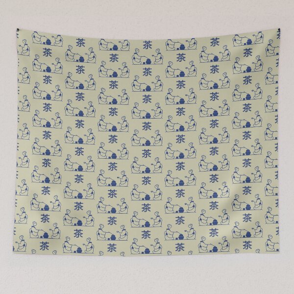 Item preview, Stickman / Japanese tea ceremony designed and sold by LotusCreations.