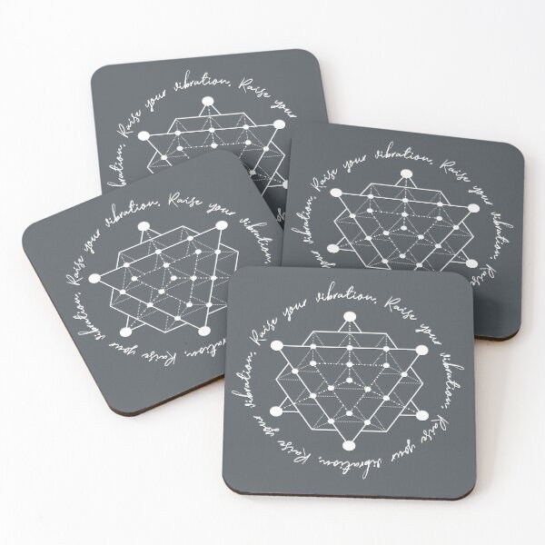 Item preview, Raise Your Vibration with the Merkaba (Charcoal Gray and White) designed and sold by squishyrainbow.