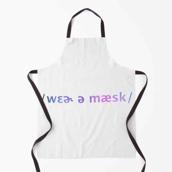 Item preview, Wear a Mask but in IPA, Galaxy Text designed and sold by sporadicdoodlin.