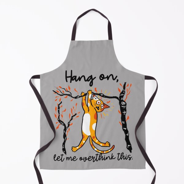 Item preview, Hang On Let Me Overthink This - Hanging Cat designed and sold by alancrapopod.