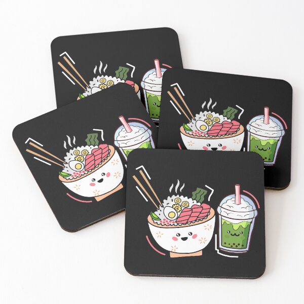Item preview, Kawaii Anime Ramen Noodles & Bubble Tea Japanese Art  designed and sold by NomYen ..