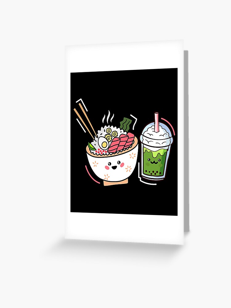 Powered By Ramen Bubble Tea Boba Japanese Noodles Gift Anime