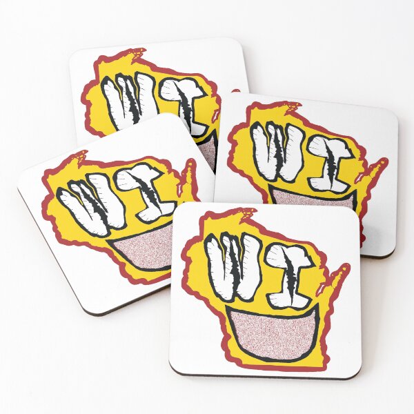 Item preview, Grunge Heads Wisconsin Funny Smiling Face Yellow Version designed and sold by pelagio.