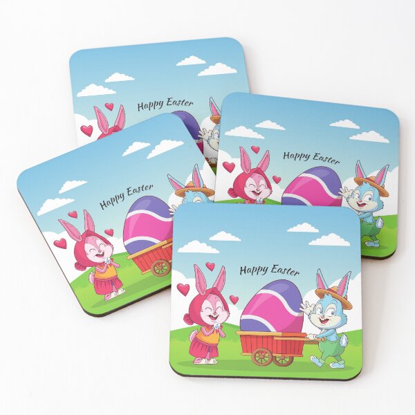 Item preview, Happy Easter Cartoon Bunnies  designed and sold by MrRoccoBlue.