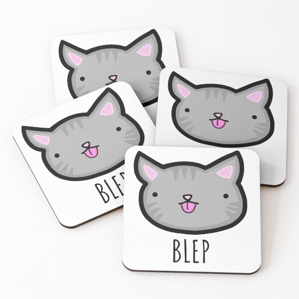 Item preview, Gray Kitty Goes Blep designed and sold by CraftedbyJK.