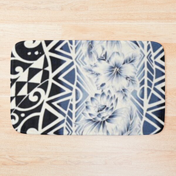 Item preview, Blue Polynesia Flower Print designed and sold by RocketshSD.