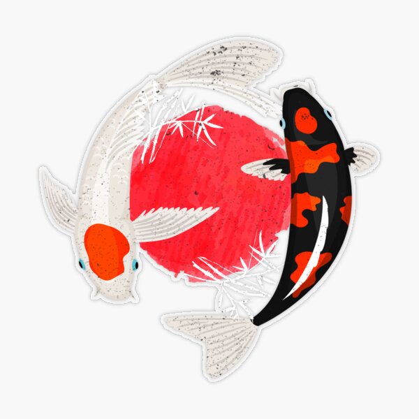 Japanese Samurai Art Japanese Koi Fish Tattoo Art Inspired Design Sticker  for Sale by NomYen .