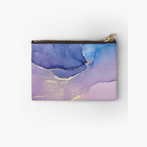 Aperçu de l'œuvre Encre d'alcool bleu violet et or créée et vendue par Norwegian-Moose.