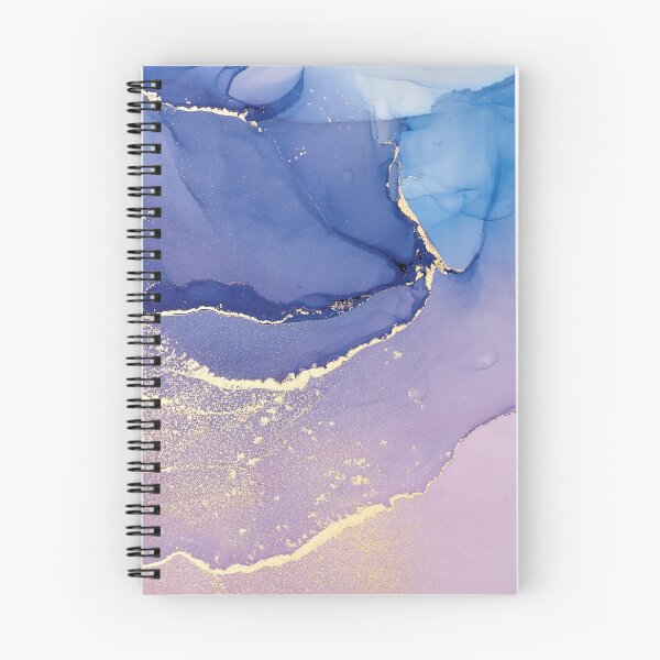 Item preview, Alcohol ink blue purple and gold designed and sold by Norwegian-Moose.
