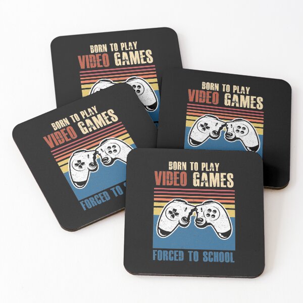 Item preview, Born to play video games Forced to school designed and sold by hasanmasud.