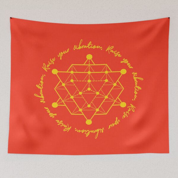 Item preview, Raise Your Vibration with the Merkaba (Yellow and Bright Red) designed and sold by squishyrainbow.