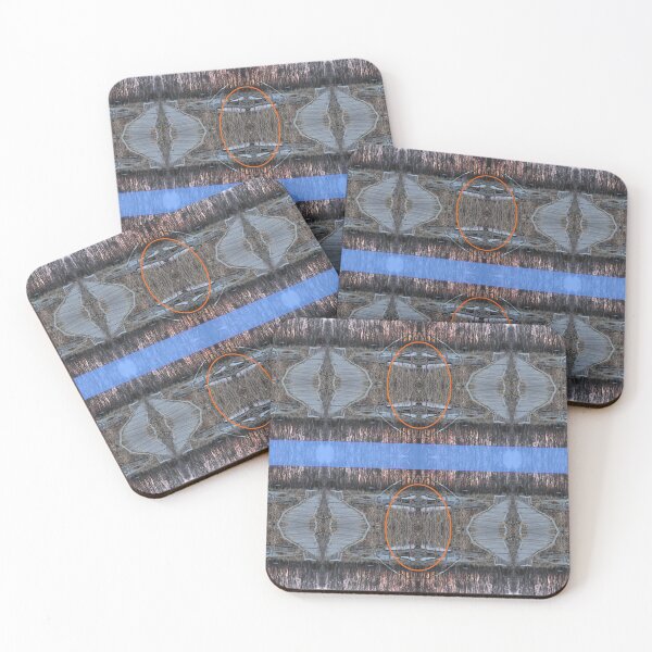 Item preview, Horicon Path Pattern With Blue Bar designed and sold by artfulnotebook.