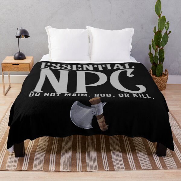Item preview, Essential NPC Do Not Maim Rob Or Kill designed and sold by alancrapopod.