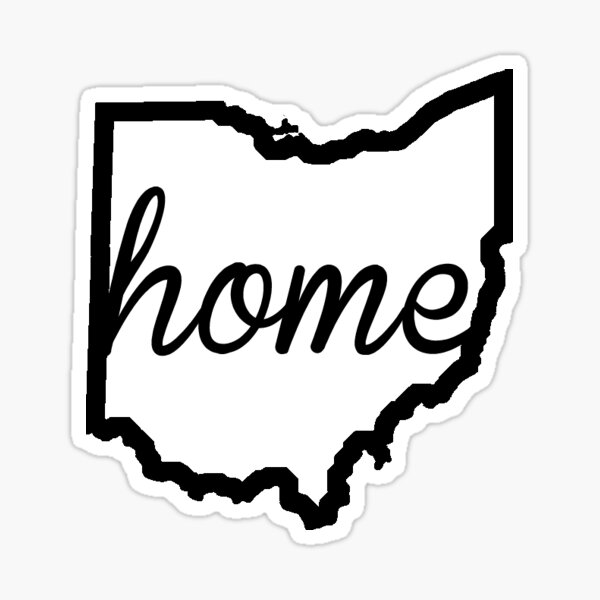 Ohio Outline Home Sticker