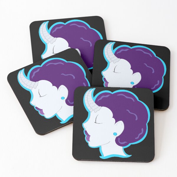 Item preview, Horned Afro girl designed and sold by MaryAreWe.