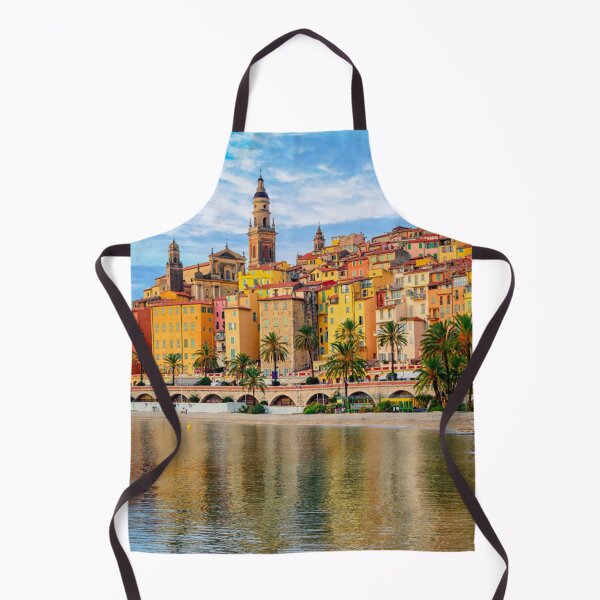 Item preview, Menton South of France, colorful landscape photography designed and sold by Rimkidd.