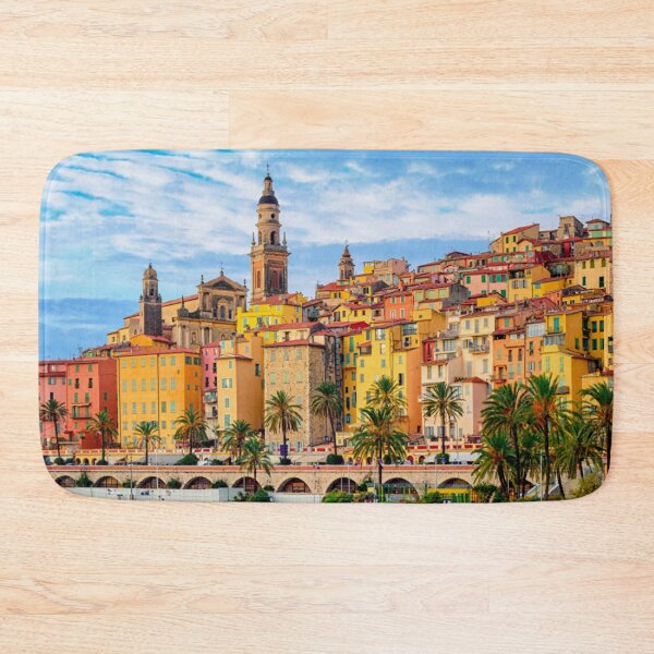 Item preview, Menton South of France, colorful landscape photography designed and sold by Rimkidd.