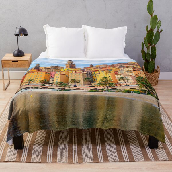 Item preview, Menton South of France, colorful landscape photography designed and sold by Rimkidd.
