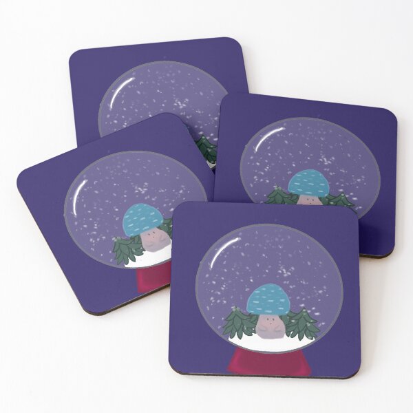 Item preview, Blue Mushroom Snow Globe designed and sold by KaitLouise.