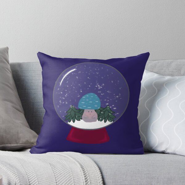 Item preview, Blue Mushroom Snow Globe designed and sold by KaitLouise.