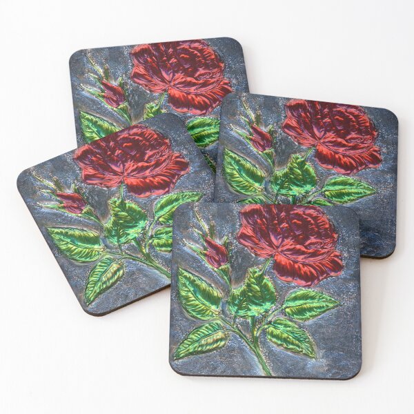 Item preview, Rose Embossed on Aluminum designed and sold by Marcella Chapman.