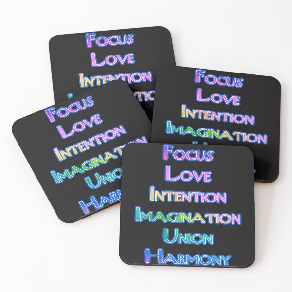 Item preview, Focus Love Intention Imagination Union Harmony designed and sold by KATKattalestv.