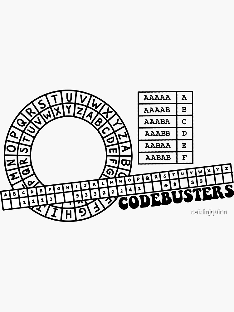 "Science Olympiad Codebusters Event" Sticker for Sale by caitlinjquinn