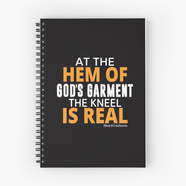 Item preview, At the Hem of God's Garment the Kneel is Real (Spiritual Encouragement) Christian Quotes designed and sold by HeartCrushes4u.