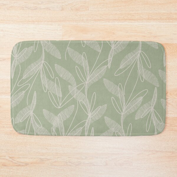 Item preview, Retro Botanical Pattern in Sage Green designed and sold by kierkegaard.