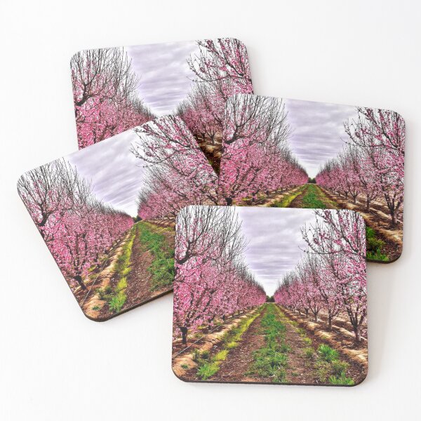 Item preview, Pink Trees Full Bloom Vineyard Central California designed and sold by concettaellis.