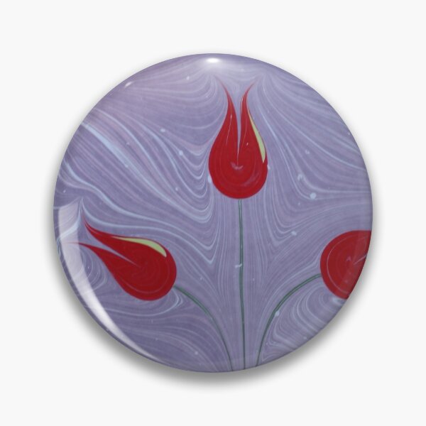 Item preview, Abstract Vintage Marbled Painted Tulips / Flowers designed and sold by T Artist.