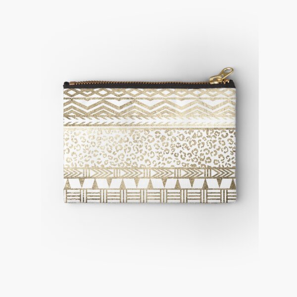 Item preview, Modern faux gold foil aztec leopard pattern designed and sold by GirlyTrend.