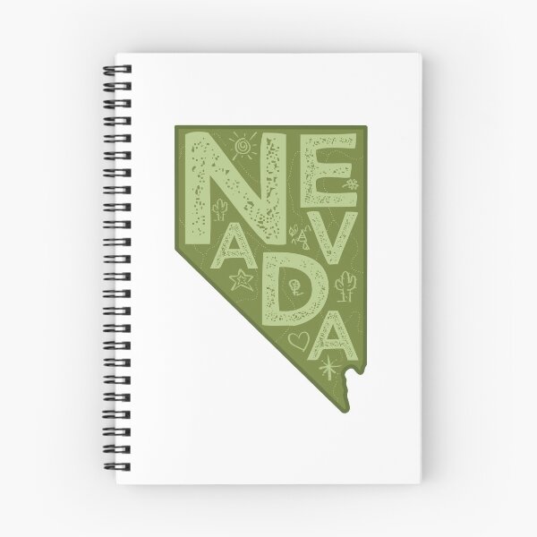 Item preview, Nevada Map Typography Green designed and sold by HelloGentry.
