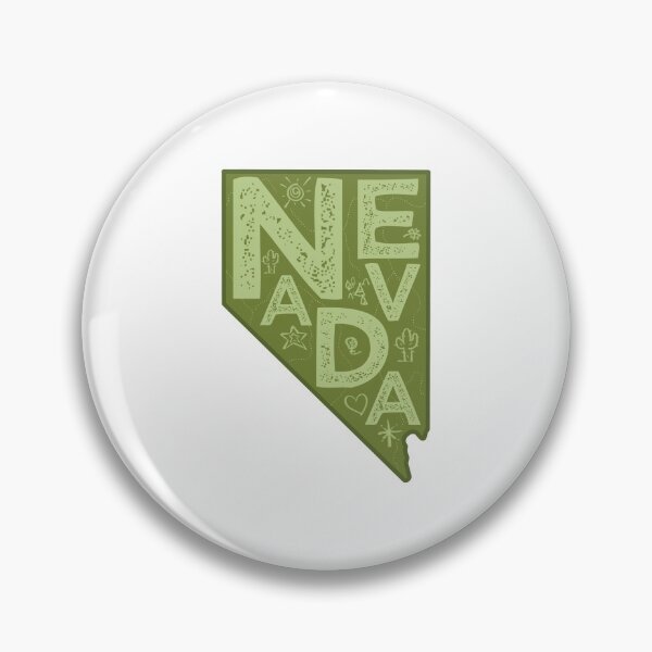 Item preview, Nevada Map Typography Green designed and sold by HelloGentry.