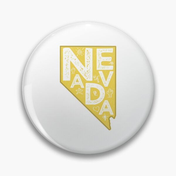 Item preview, Nevada Map Typography Gold designed and sold by HelloGentry.