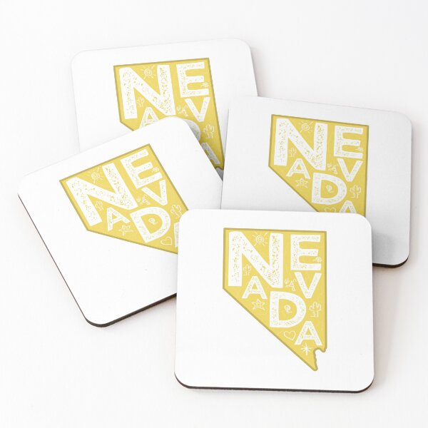 Item preview, Nevada Map Typography Gold designed and sold by HelloGentry.