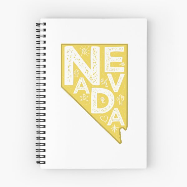 Item preview, Nevada Map Typography Gold designed and sold by HelloGentry.