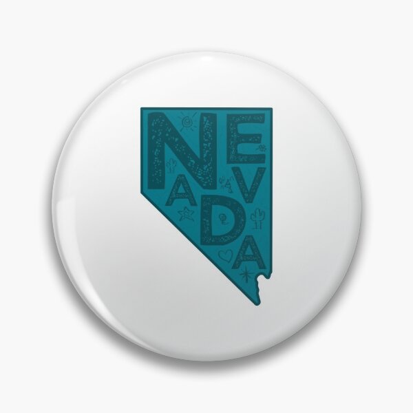 Item preview, Nevada Map Typography Navy designed and sold by HelloGentry.