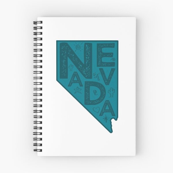 Item preview, Nevada Map Typography Navy designed and sold by HelloGentry.