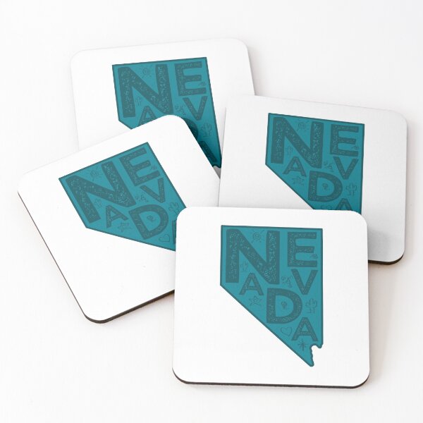 Item preview, Nevada Map Typography Navy designed and sold by HelloGentry.