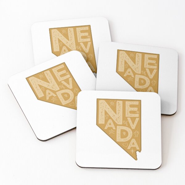 Item preview, Nevada Map Typography Brown designed and sold by HelloGentry.